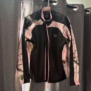Women's Black and Pink Ski Jacket